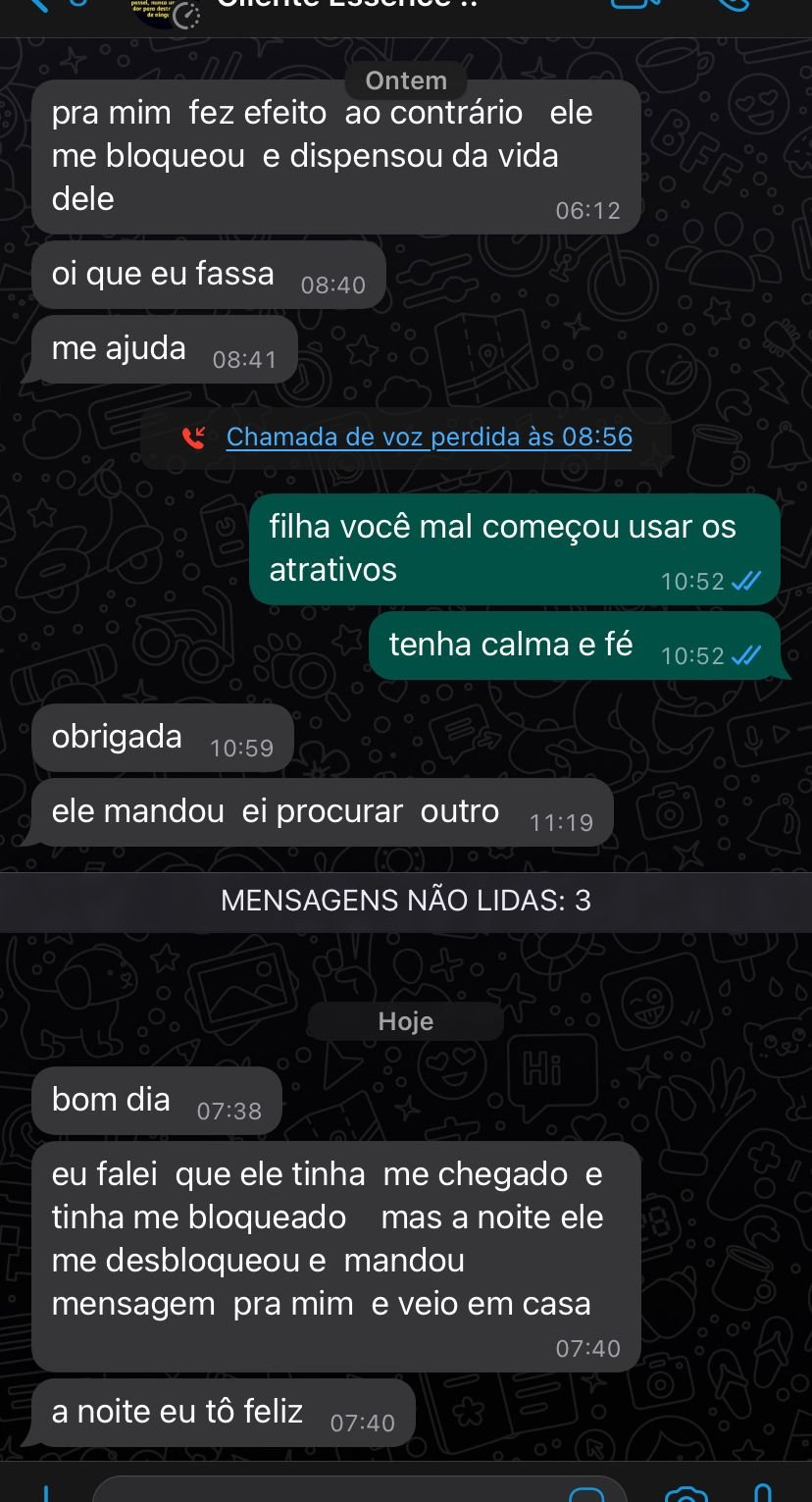 tinha bloqueado depois voltou